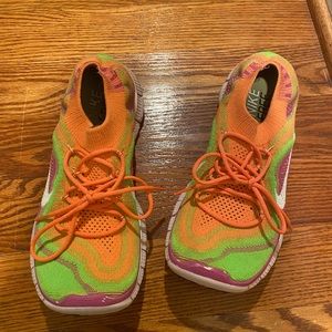 Nike Fly Knit Rainbow Sneaker, Sz 9